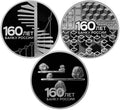[PRE-ORDER] 2020 3 Rubles Set 3 coins 160th Anniversary of the Bank of Russia Silver
