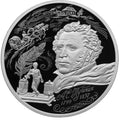 [PRE-ORDER] 2024 3 Rubles The 225th Ann of the Birth of Alexander Pushkin 1oz Silver coin Russia